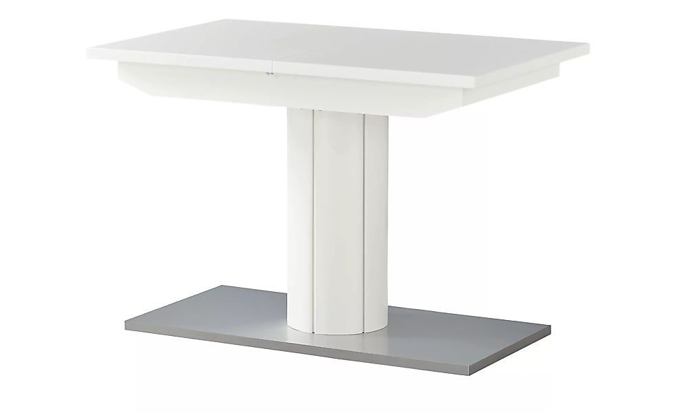 Säulentisch, ausziehbar - weiß - 70 cm - 76 cm - Tische > Esstische - Möbel günstig online kaufen