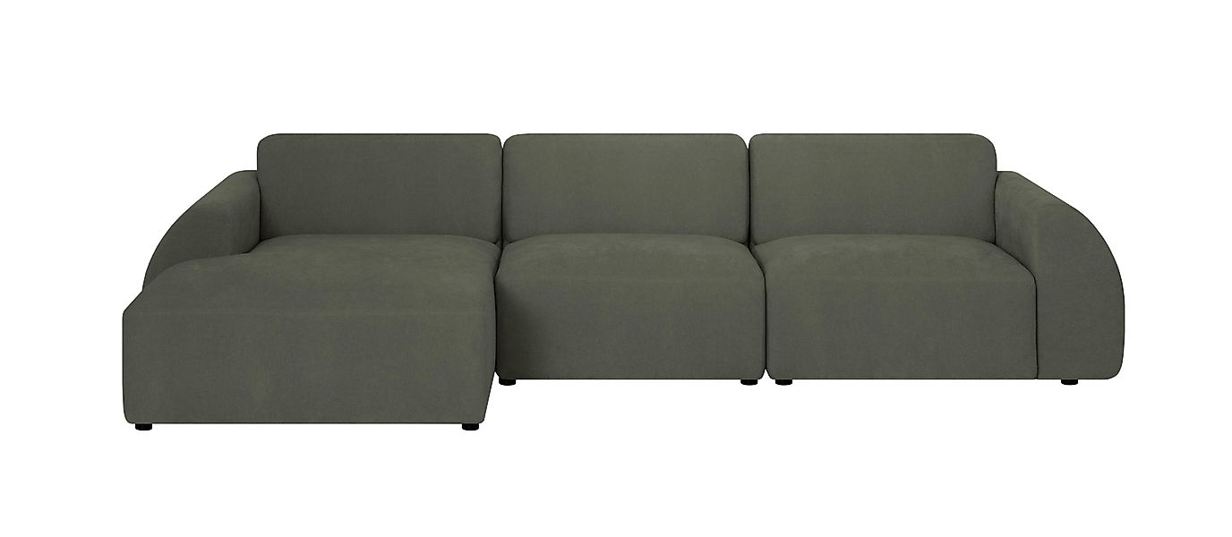 NADUVI Collection | Ecksofa Mattis links 3-Sitzer Bouclé günstig online kaufen