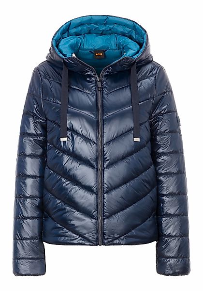 BOSS ORANGE Steppjacke "Palatori Premium Damenmode", mit Kapuze, mit hellem günstig online kaufen