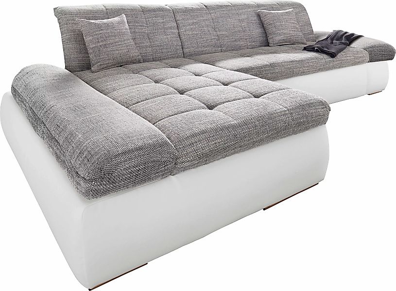 DOMO collection Ecksofa »PB Moric wahlweise mit Bettfunktion + Armteilverst günstig online kaufen