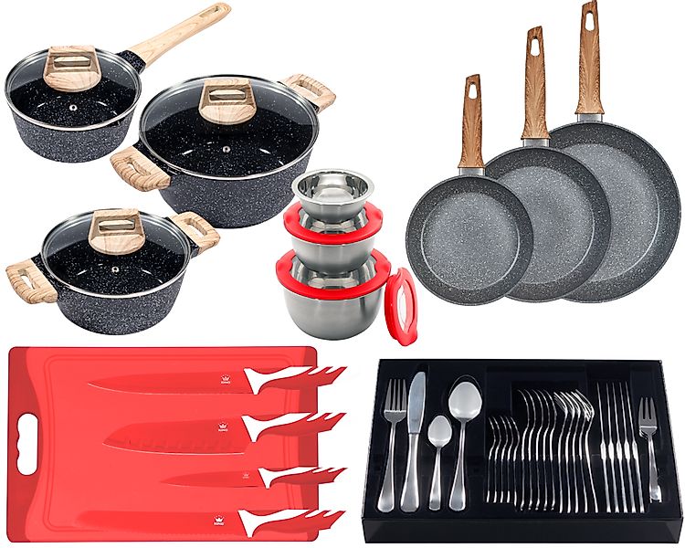 KING Topf-Set ""ESSENTIAL" Aluminium, Induktion, Antihaftbeschichtung" Set, günstig online kaufen