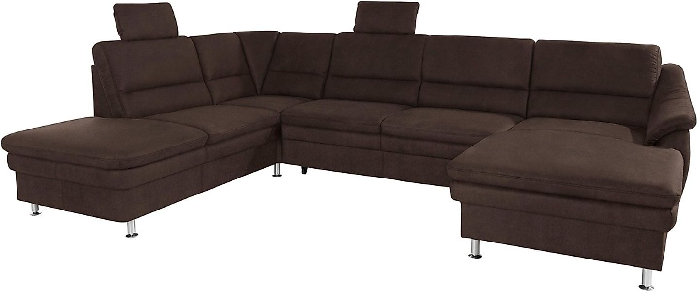 sit&more Wohnlandschaft »Cardoso U-Form«, mit Federkern und Kopfstützen, mi günstig online kaufen
