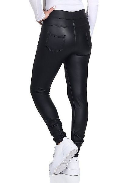 Aurela Damenmode Thermoleggings Damen Leder Hose gefütterte Leggings extra günstig online kaufen