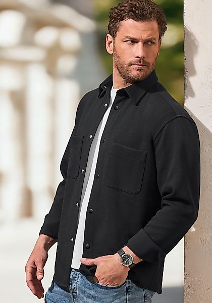 John Devin Hemdjacke ", Overshirt aus weicher Piqué-Qualität", Knopfleiste günstig online kaufen
