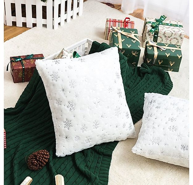 BTTO Kissenbezug Weihnachten Kissenhüllen 45X45cm, 1/2/4er Set Kissenbezüge günstig online kaufen