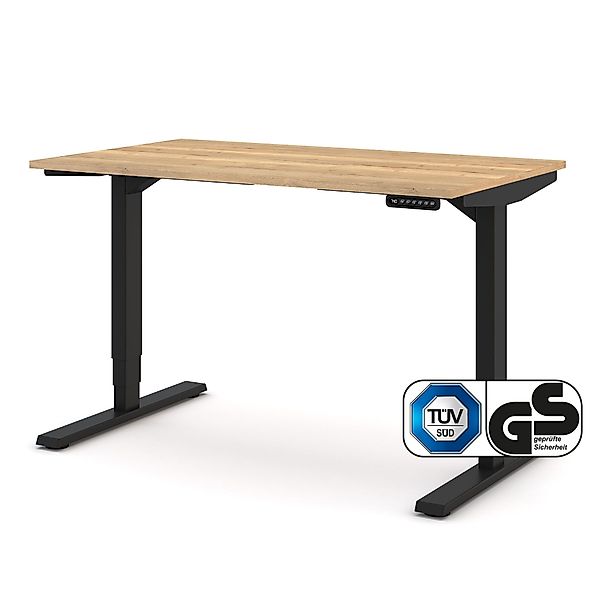 ASSMANN Büromöbel Schreibtisch Y-LINE, 120x70cm Eiche günstig online kaufen