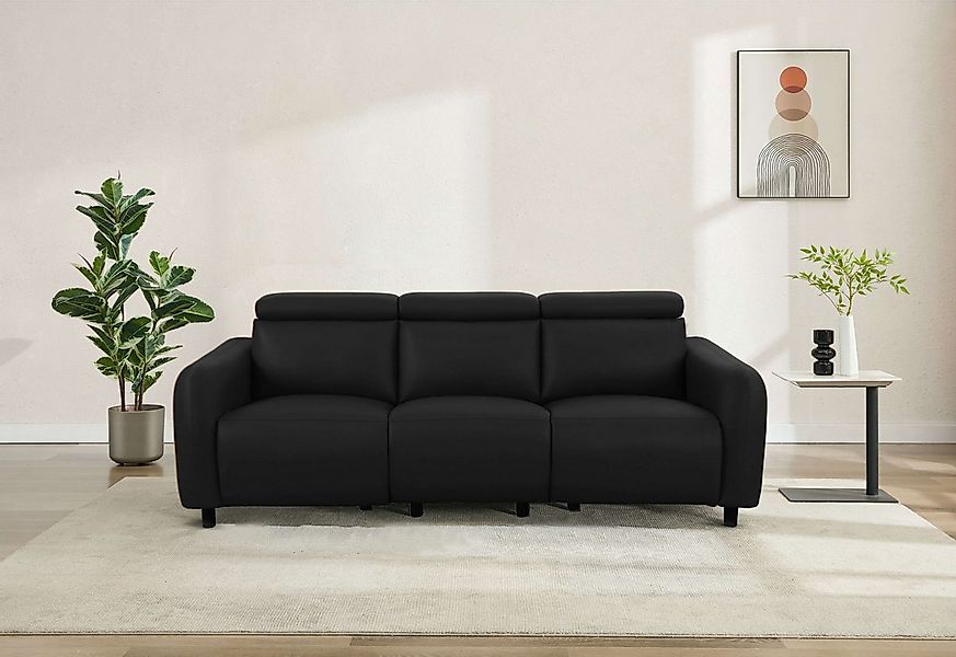 OTTO home 3-Sitzer "SKAANE Lederoptik, 229 cm, manuelle-u. elektrische Rela günstig online kaufen