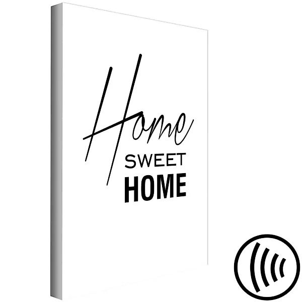 Bild auf Leinwand Black and White: Home Sweet Home (1 Part) Vertical XXL günstig online kaufen