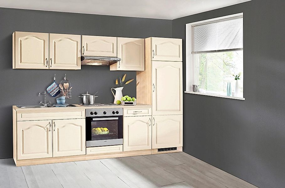 wiho Küchen Küchenzeile »Linz«, mit E-Geräten, Breite 270 cm, mit Cerankoch günstig online kaufen