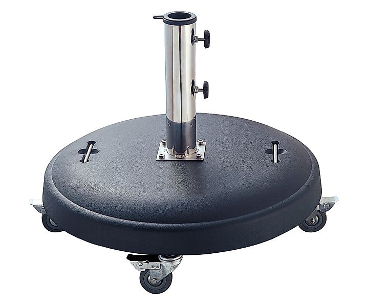 DEGAMO Betonschirmständer 50kg, schwarz, mit Rollen, günstig online kaufen