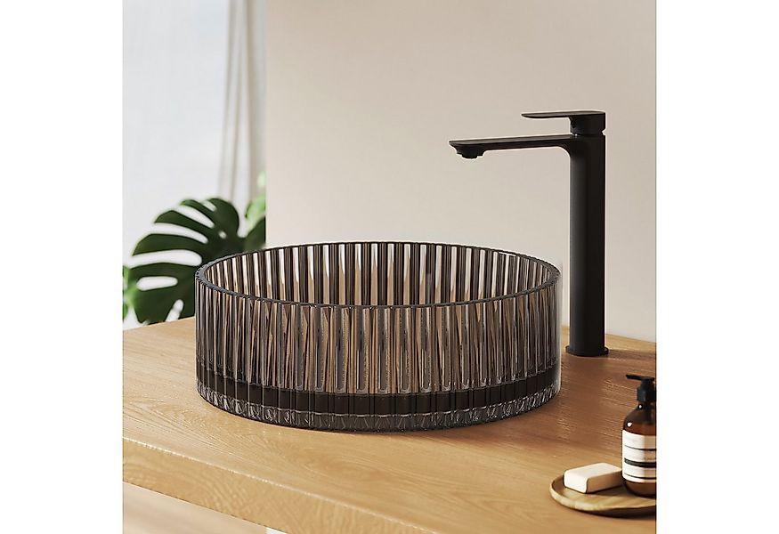 EMKE Aufsatzwaschbecken Rundes Glas Aufsatzwaschbecken 40 cm – modernes Des günstig online kaufen