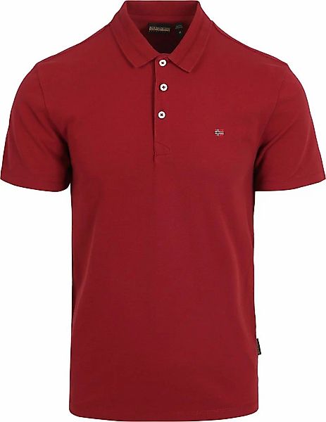 Napapijri Ealis Poloshirt Rot - Größe M günstig online kaufen