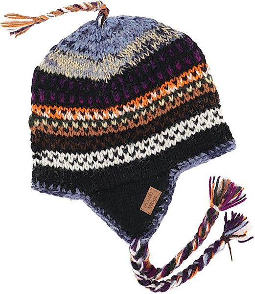 Guru-Shop Strickmütze Wollmütze mit Ohrenklappen, Norwegermütze - bunt günstig online kaufen
