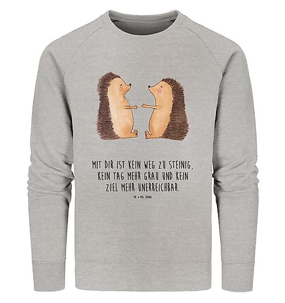 Mr. & Mrs. Panda Longpullover Igel Liebe Größe L - Heather Grey - Geschenk, günstig online kaufen