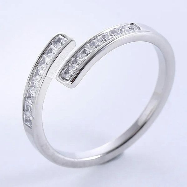 Eyecatcher Fingerring Anti-Stress-Ring mit drehbarer Kette günstig online kaufen