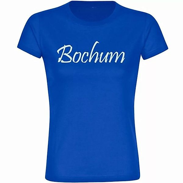 multifanshop T-Shirt Damen Bochum - Schriftzug - Frauen günstig online kaufen