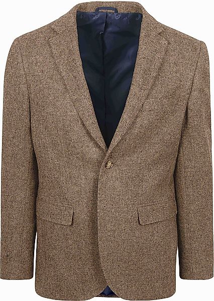 Suitable Blazer Herringbone Merino Wool Hellbraun - Größe 58 günstig online kaufen