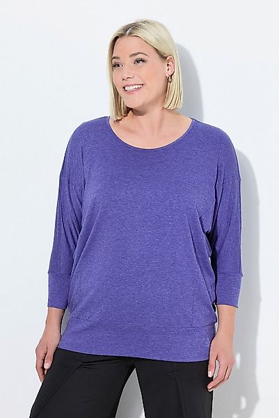 Ulla Popken T-Shirt Funktions-Shirt Oversized U-Boot-Ausschnitt günstig online kaufen