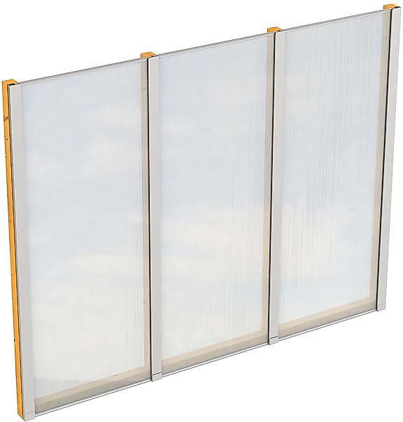 Skanholz Carport-Seitenwand m. Polycarbonat, freistehend günstig online kaufen