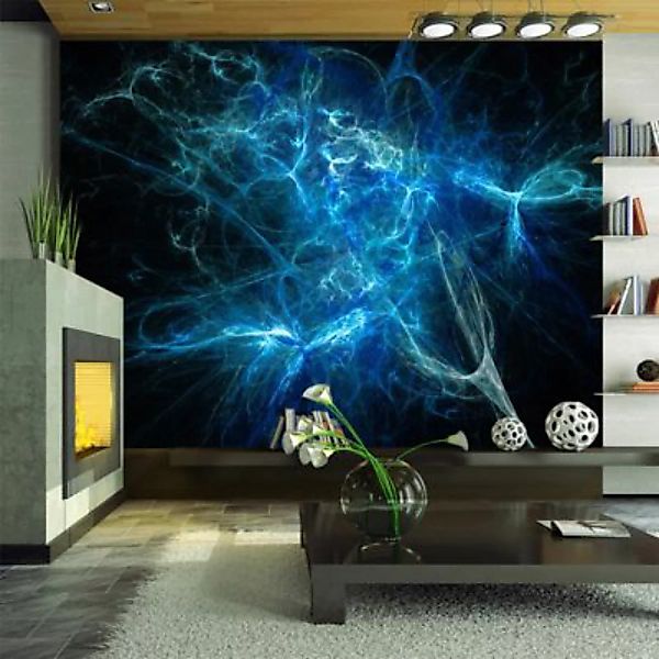 artgeist Fototapete Blaue Blitze mehrfarbig Gr. 300 x 231 günstig online kaufen