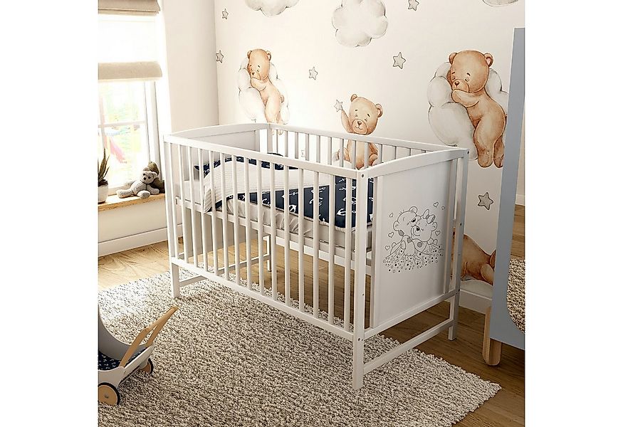 Baby-Delux Komplettbett Babybett Mia Komplettset, 7-tlg., Kinderbett 60x120 günstig online kaufen