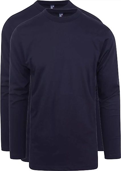 Alan Red T-Shirt Virginia Navy Longsleeve 2-pack - Größe S günstig online kaufen