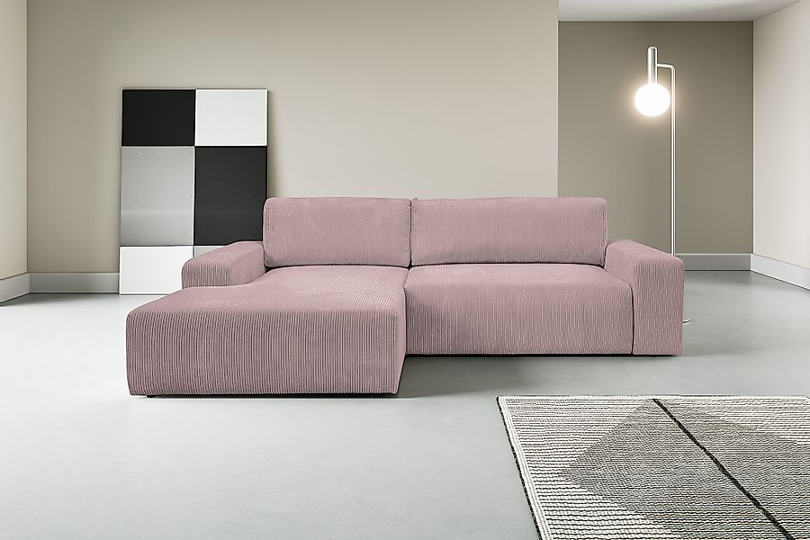 WERK2 Ecksofa Rotterdam-L, kuschelweicher Cord oder günstig online kaufen
