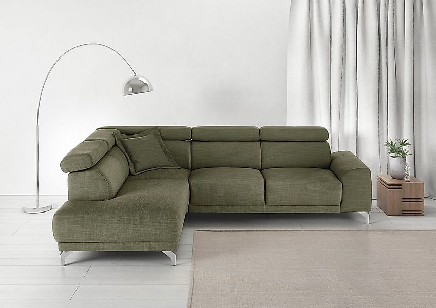 3C Candy Ecksofa "Greve Sofa immer mit manuelle Kopfteilverstellungen, mode günstig online kaufen