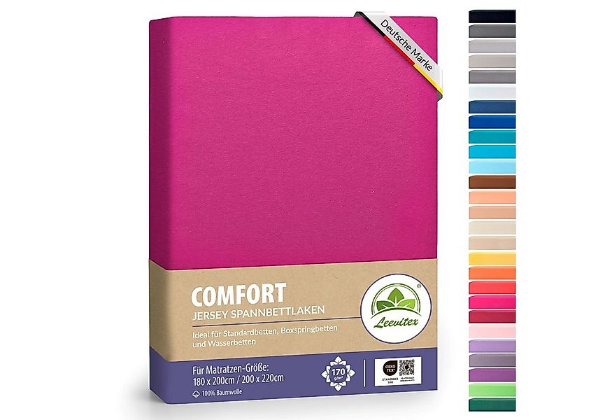 leevitex® Spannbettlaken Spannbettlaken Boxspringbett & Wasserbett Spannbet günstig online kaufen