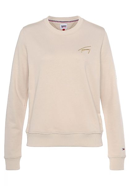 Tommy Jeans Sweatshirt "TJW REG GOLD SIGNATURE CREW", mit goldfarbenen Sign günstig online kaufen