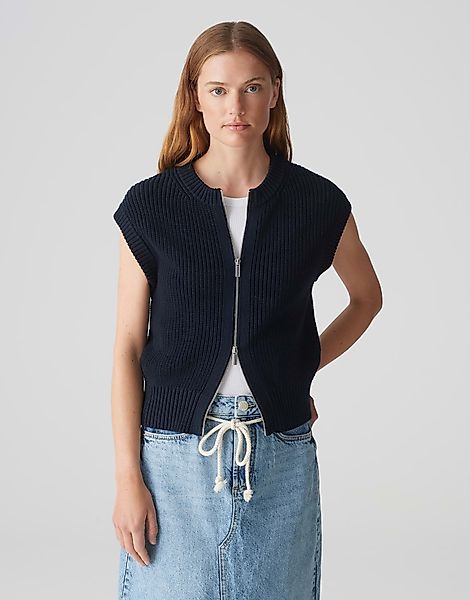 OPUS Strickweste DUFKA Regular aus Baumwolle günstig online kaufen