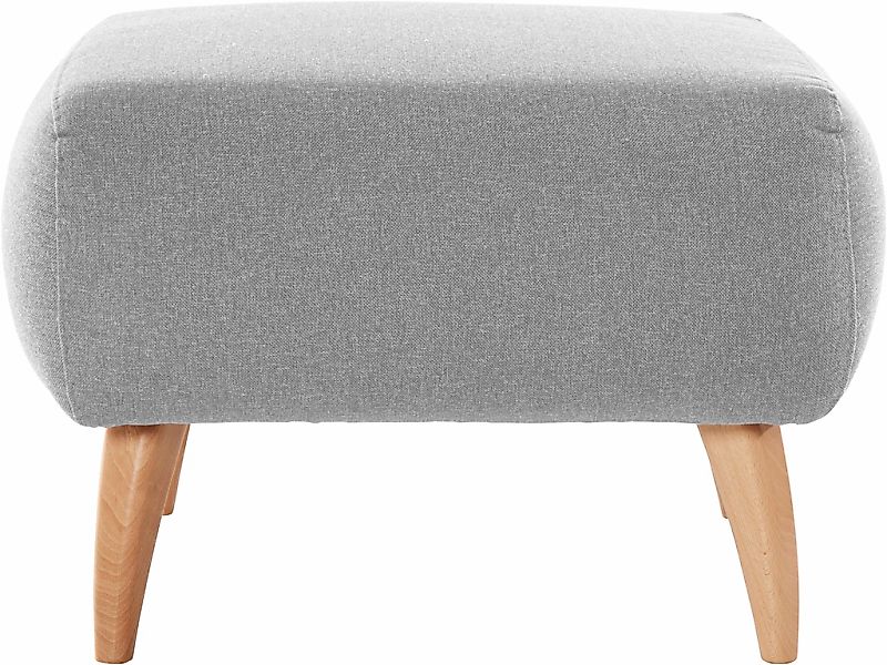 Home affaire Hocker »Baggio«, mit Holzfüßen günstig online kaufen