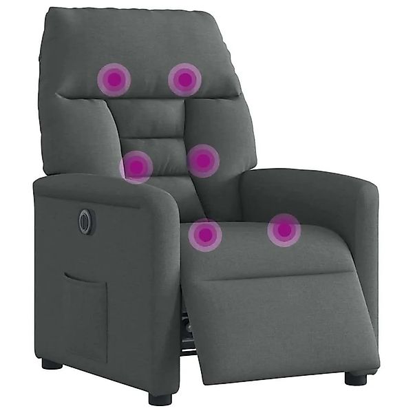 vidaXL Massagesessel Elektrisch Dunkelgrau Stoff 3303023 günstig online kaufen