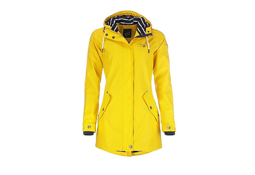 Dry Fashion Regenjacke Kiel Damen Regenmantel Kiel mit verstellbarer Kapuze günstig online kaufen