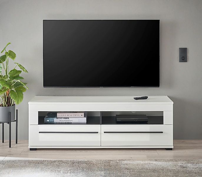 Home affaire Lowboard "modernes TV-Unterteil, Kommode in Eiche Evoke oder w günstig online kaufen