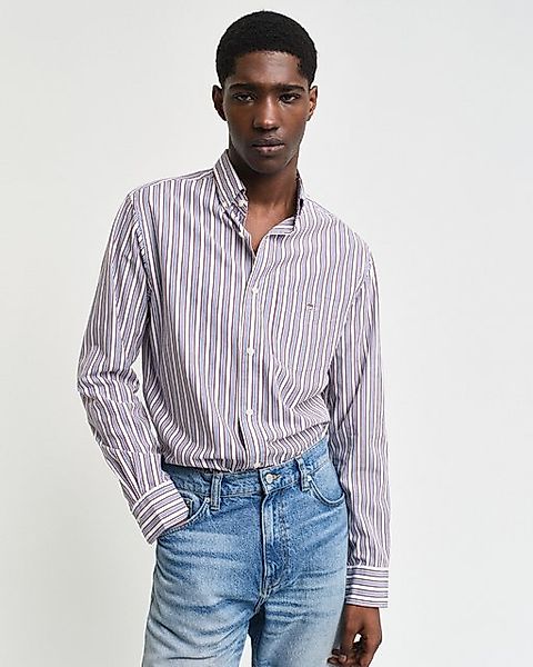 Gant Langarmhemd REG POPLIN STRIPE SHIRT günstig online kaufen
