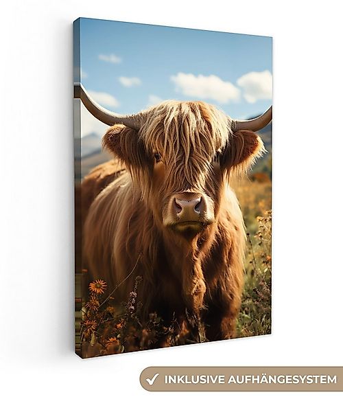 OneMillionCanvasses® Leinwandbild Schottischer Hochländer - Tierporträt - N günstig online kaufen