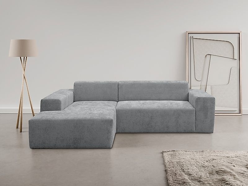 WERK2 Ecksofa "Zeus-L modern & zeitlos, Breite 253 cm, bequemes Sofa" Curvy günstig online kaufen