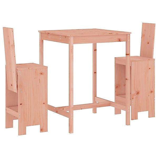 vidaXL 3-tlg Gartenbar-Set Massivholz Douglasie Modell 2 günstig online kaufen
