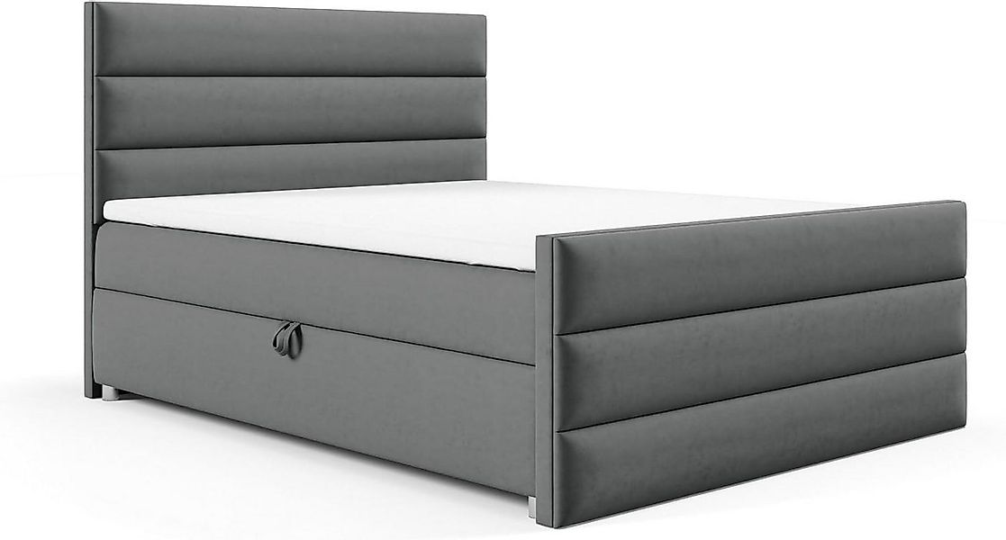 Best for Home Boxspringbett Trinity K-1 LUX – Modern Boxspringbett mit Stau günstig online kaufen