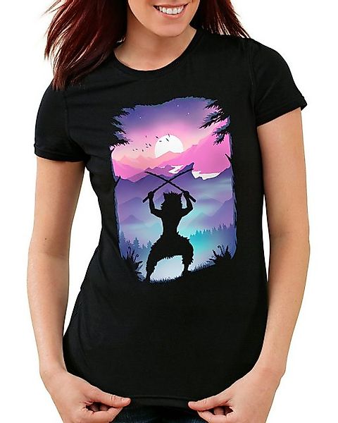 style3 T-Shirt Inosuke Sunset demon slayer anime japan manga cosplay günstig online kaufen