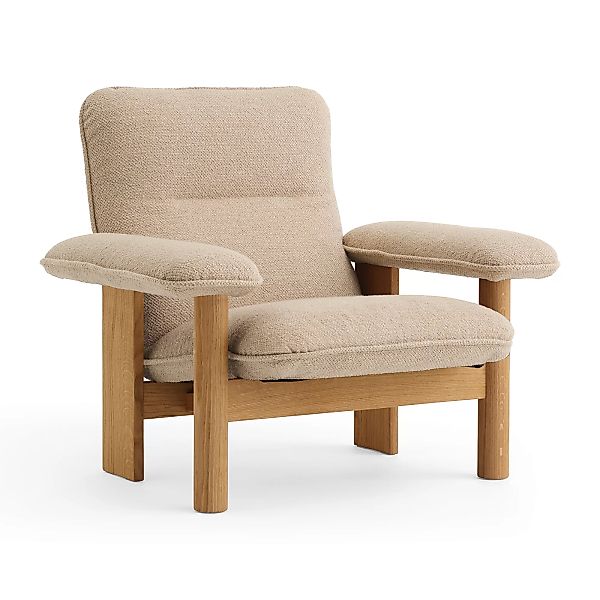 Menu - Brasilia Lounge Chair - beige/Stoff Bouclé 02/BxHxT 96x84x82cm/Geste günstig online kaufen
