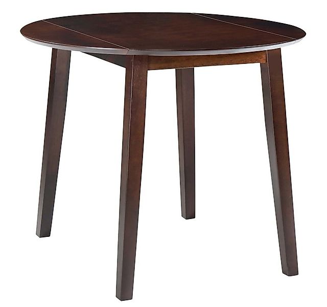 furnicato Esstisch Klappbar Rund MDF Braun (1-St) günstig online kaufen