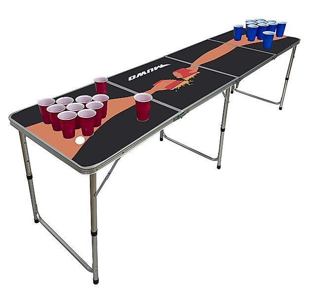 MUWO Spieltisch BierPong Set Tisch mit 22 Bechern günstig online kaufen