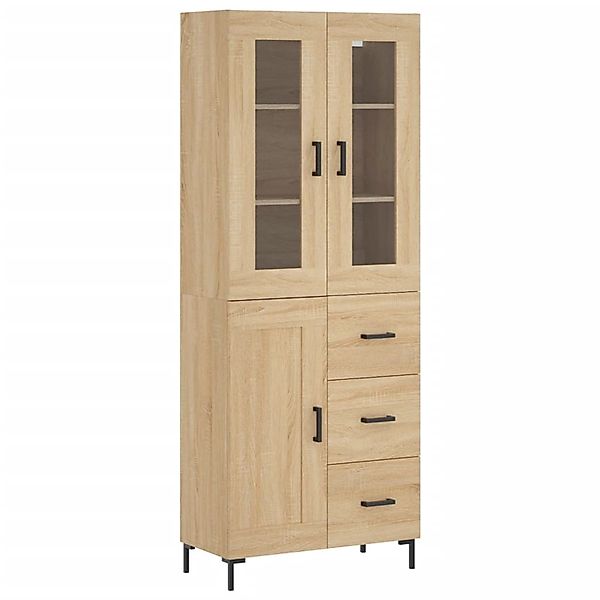 vidaXL Highboard Sonoma-Eiche 69,5x34x180 cm Holzwerkstoff 3198660 günstig online kaufen