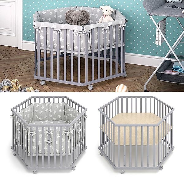 VitaliSpa® Laufgitter Estrella, Grau, 128 x günstig online kaufen