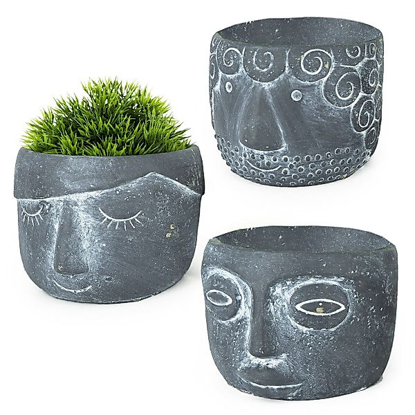 Macosa Home Blumentopf Deko Pflanztöpfe 3er günstig online kaufen