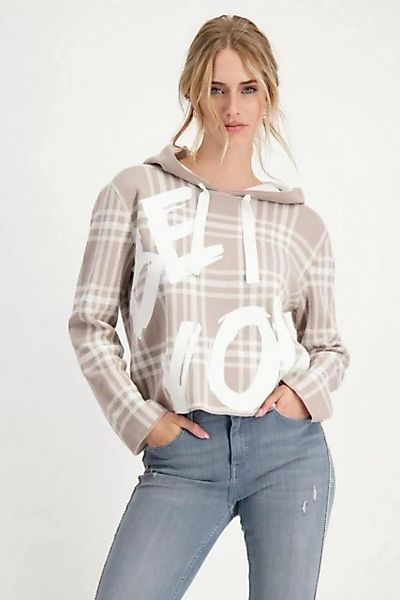 Monari Sweatshirt Pullover, cashew gemustert günstig online kaufen