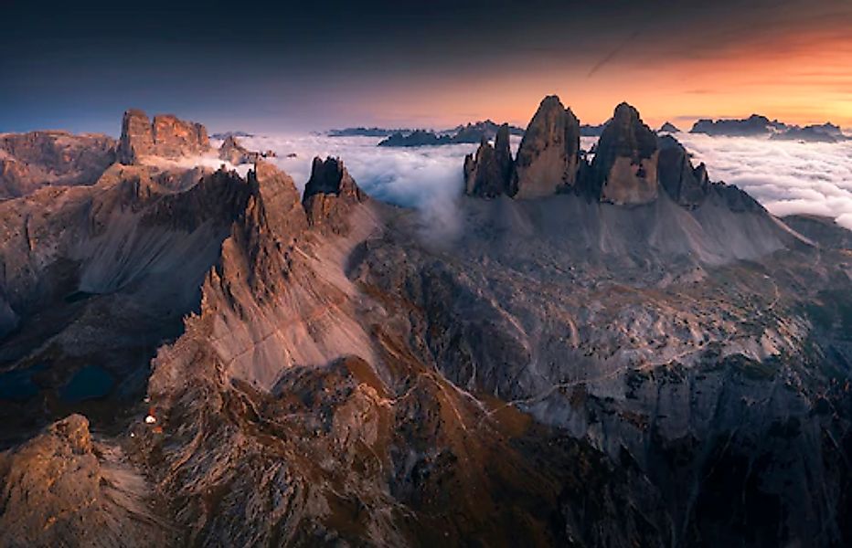 Papermoon Fototapete »Photo-Art KAROL NIENARTOWICZ, TRE CIME DI LAVAREDO« günstig online kaufen