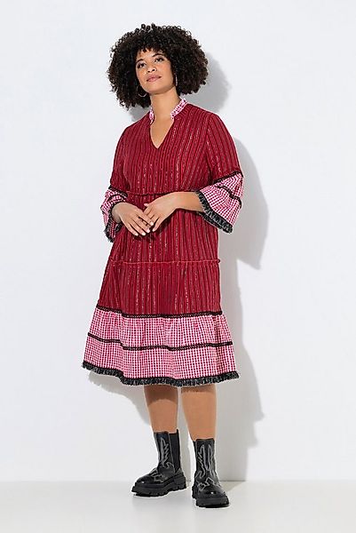 Angel of Style Jerseykleid Maxikleid Jacquard-Mix 3/4-Ärmel günstig online kaufen